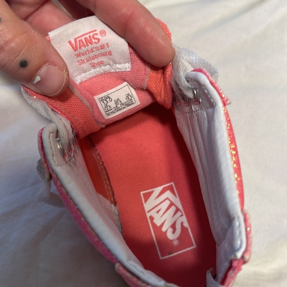 Kids sparkle hi-top vans size 13 - Picture 5 of 6